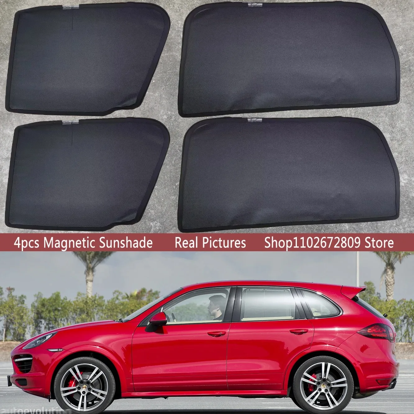 

Магнитные солнцезащитные шторки для лобового стекла Porsche Cayenne 958 2011-2017 (2012, 2013) – Аксессуары