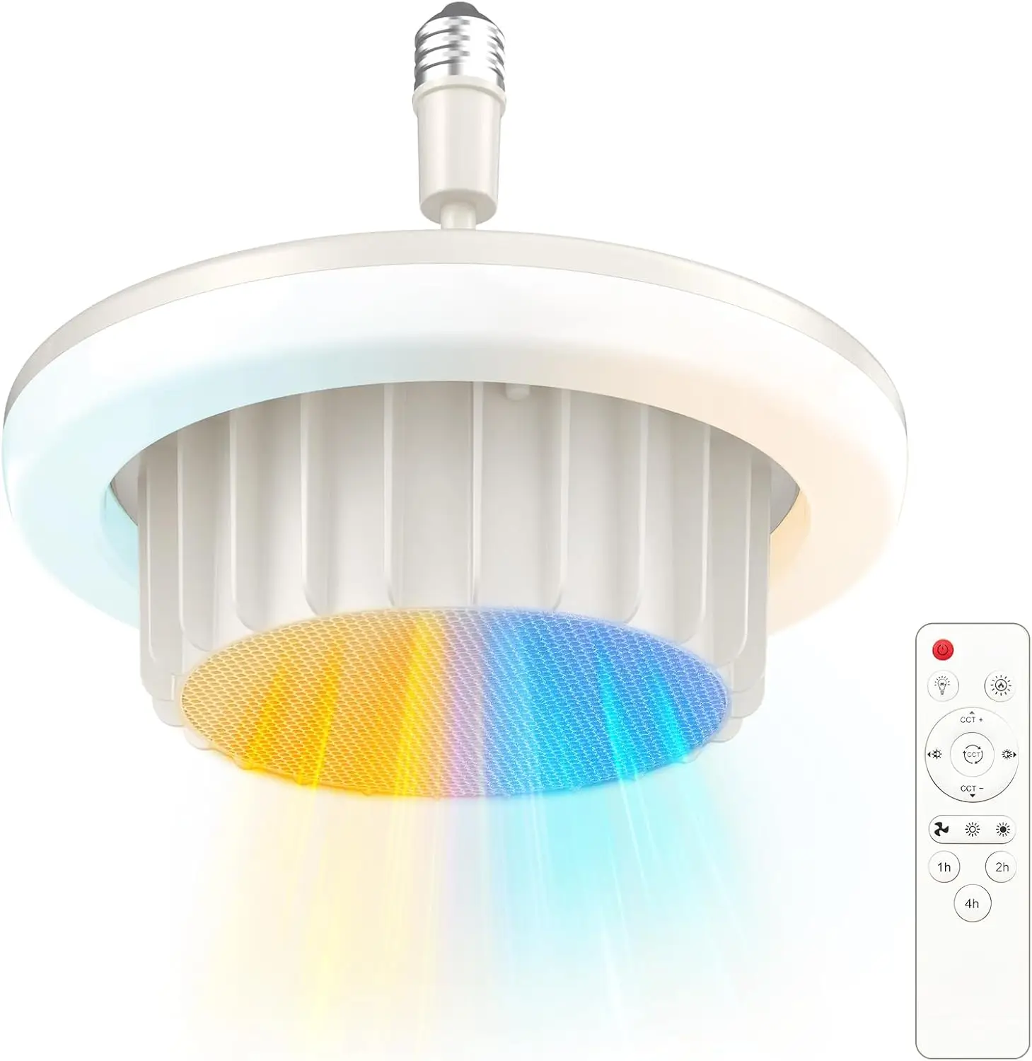 

Потолочный обогреватель 3-в-1 со светодиодной подсветкой, керамическим PTC-нагревателем 720 Вт, пультом ДУ, таймером и защитой от перегрева