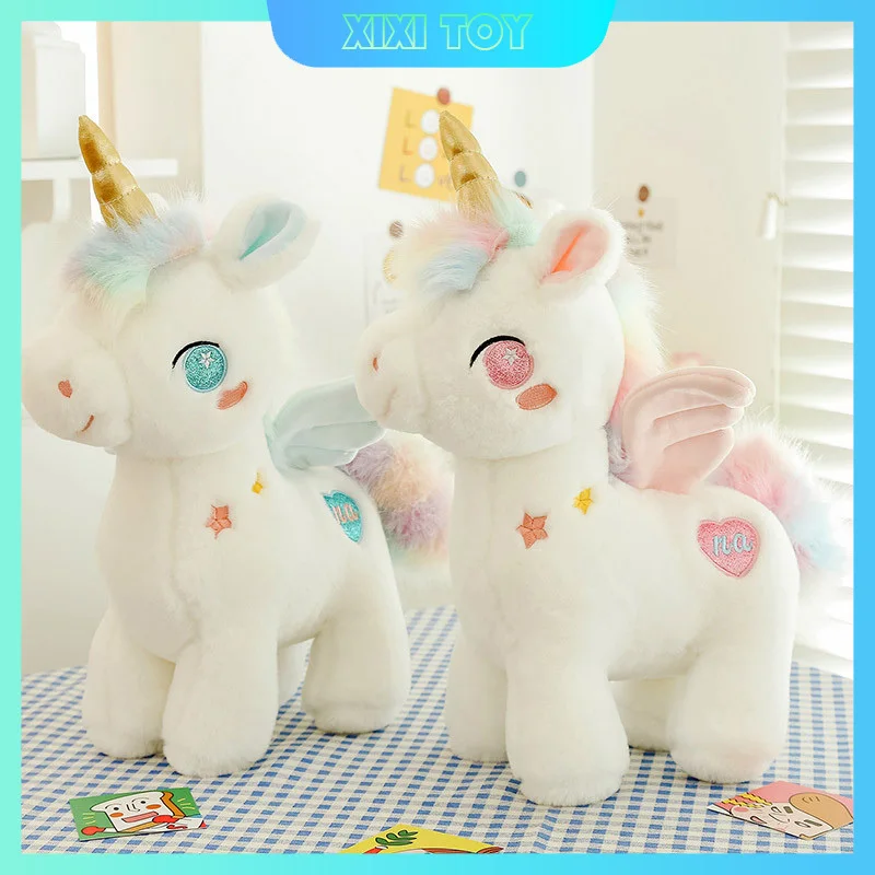 New 25cm Fantasy Doll Cute Unicorn Toy Periphery Accompanying Kids To Sleep Soft Stuffed Decoration Toys Ornament Kids Gift