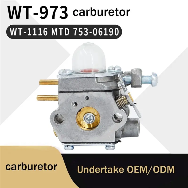 A56P-For Walbro WT-973 Carburetor WT-1116 MTD 753-06190 Remington RM2510 Mechanical Carburetor