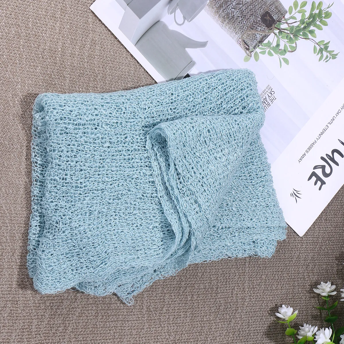 Baby Swaddle Elastic Cotton Wrap Photography Props Newborn Infant Swaddle Photo Props Soft Comfortable Photo Prop