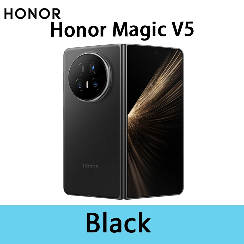 HONOR Magic V5 Version Globale Originale Smartphone 5G Double Écran OLED HDR Snapdragon 8 Elite 5820mAh 7.95" 66W SuperCharge