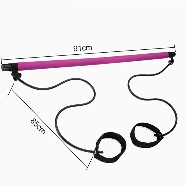 Barra de Fitness para Yoga y Pilates, bandas de resistencia para Crossfit, entrenador de Yoga, varillas de tracción, cuerda portátil para gimnasio en casa, entrenamiento corporal
