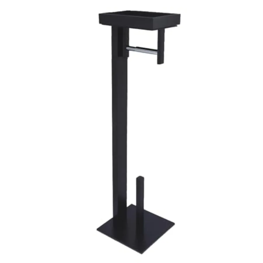 

SCC8500 Ese FreandinToilet Per Holder wi Storage Shelf Matte Blk