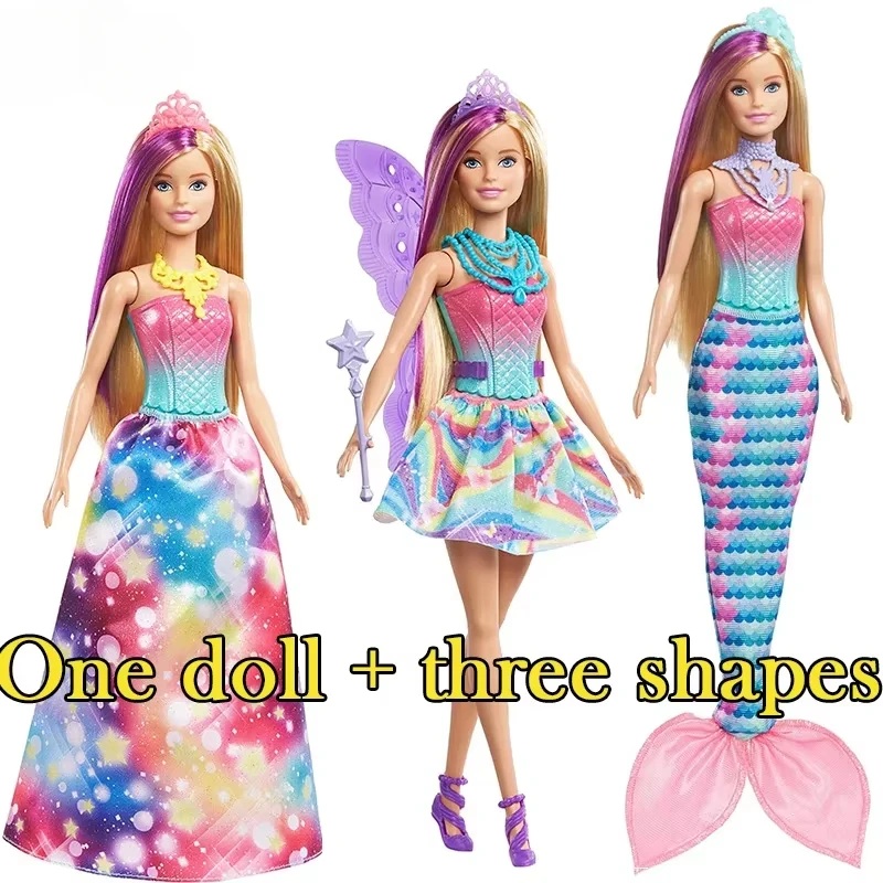 Genuine Barbie Doll Fairytale Fashion Toys for Girls Gifts Accessories Baby Toy Dolls Barbie Clothes for Doll Princess Dress