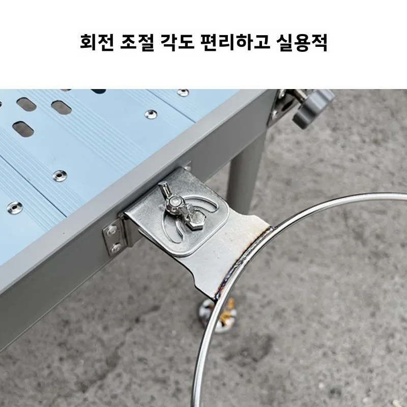 두꺼운 스테인레스 스틸 낚시 플랫폼 지지대 네트 폴 브래킷 클립형 미끼통 스탠드 내구성 있는 야외 낚시 장비 썸네일 4