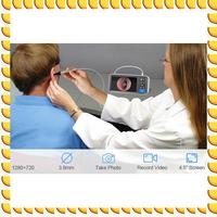 BAAU 4X Otoscope Ear Endoscope 3.9Mm 4.5 IPS 1080P HD Ear Scope Wax Removal Cleaner Tools With 2500Mah Rechargeable Battery
