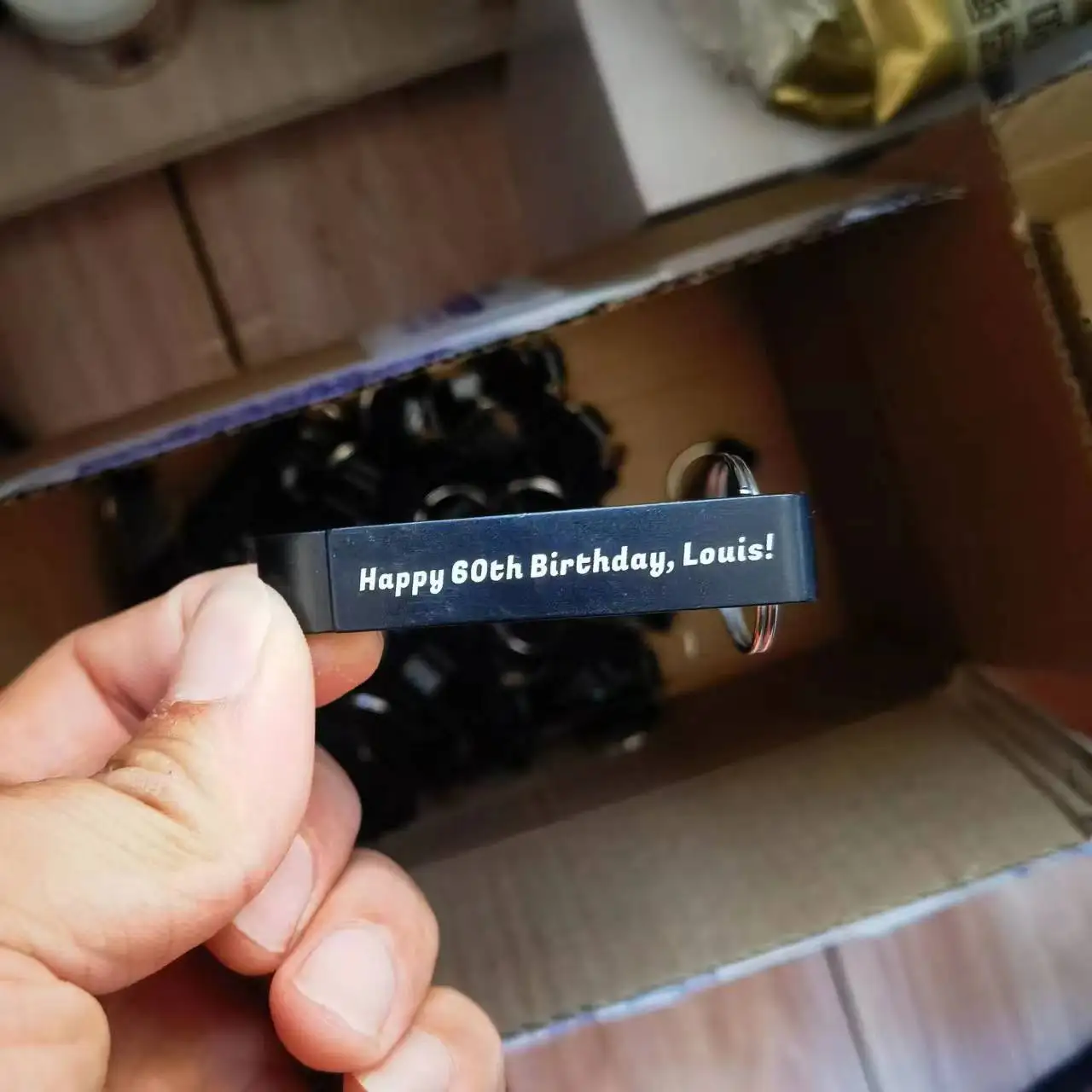 

100PCS Personalized Bottle Opener Keychains, Bulk Custom Engraved Keychain for Birthday Party Graduation Brewery Wedding Favors