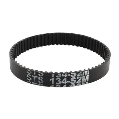 S2M-134 67 Teeth 6mm Width Black Rubber Cogged Industrial Timing Belt