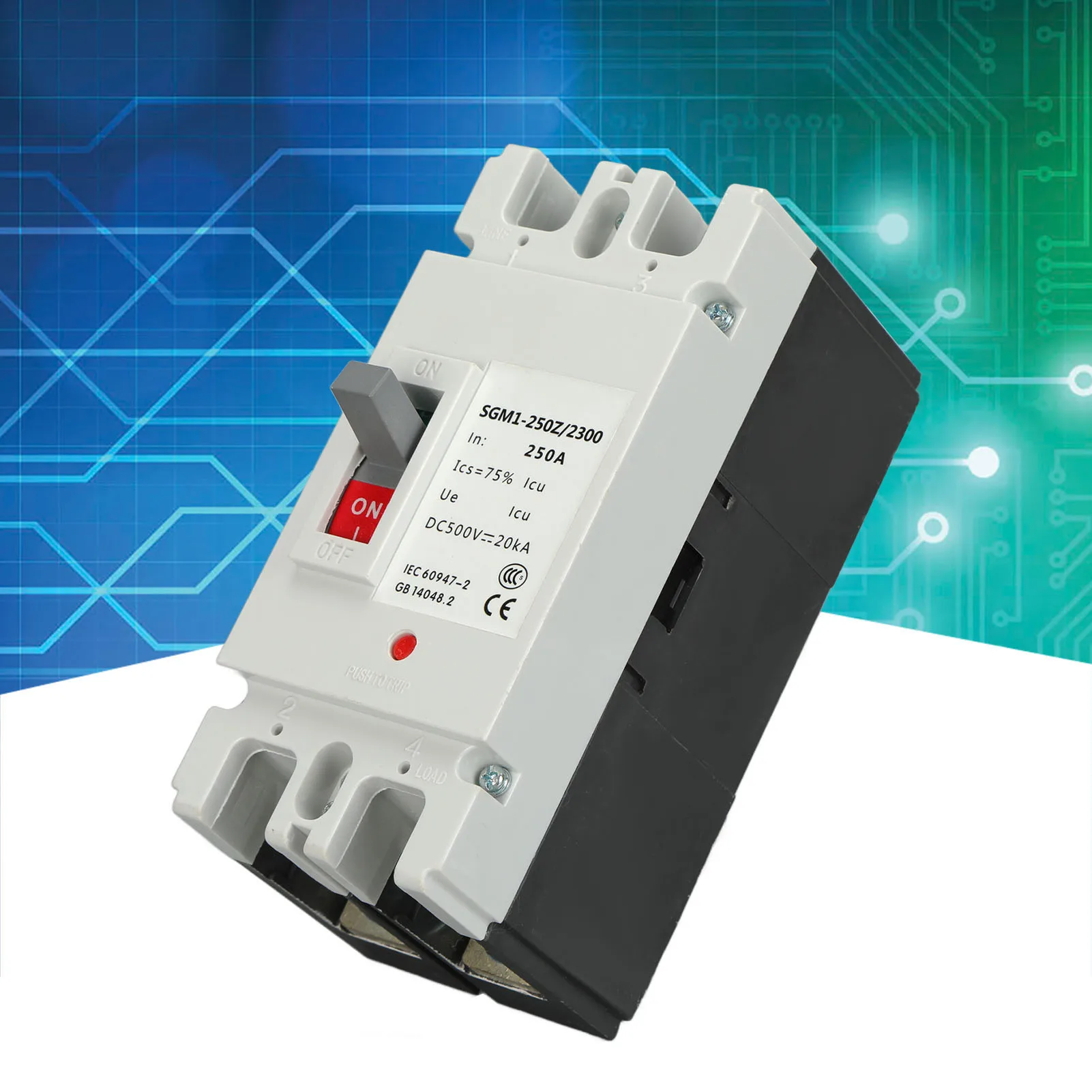 Circuit Breaker 2P MCCB Solar Battery   Isolator Protector 250A 500V  Circuit Breaker Circuit Breaker