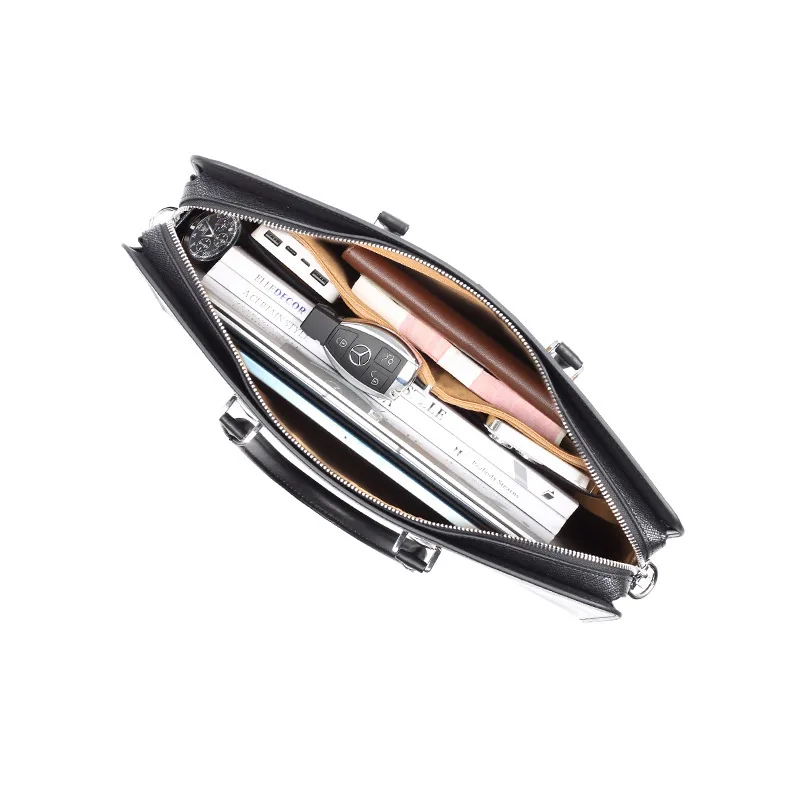 Borsa di fascia alta Borsa casual da lavoro Alla moda Premium Feel Lucchetto a combinazione Valigetta da uomo in vera pelle da uomo
