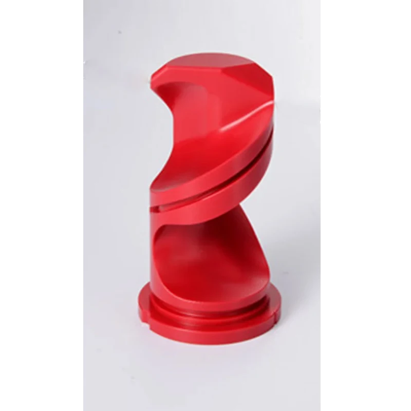 Custom Processed Red Engineering Plastics Plastic Machining Precision Parts POM NYLON Helical Surface Mechanical Components