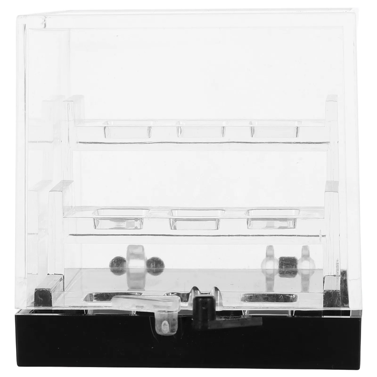 3 Layer Clear Acrylic Mineral Specimen Display Box Transparent Rock Storage Case for Gemstone Crystal Collection