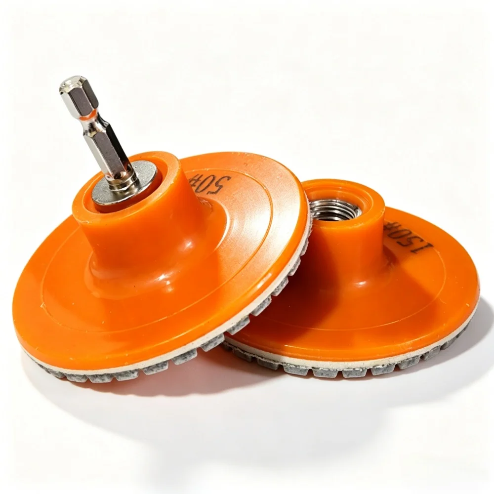 

80/100mm Ceramic Tile Trimming Polishing Disc M14 Dry Polishing Stone Chamfering Grinding Edge Grinding Hexagonal handle