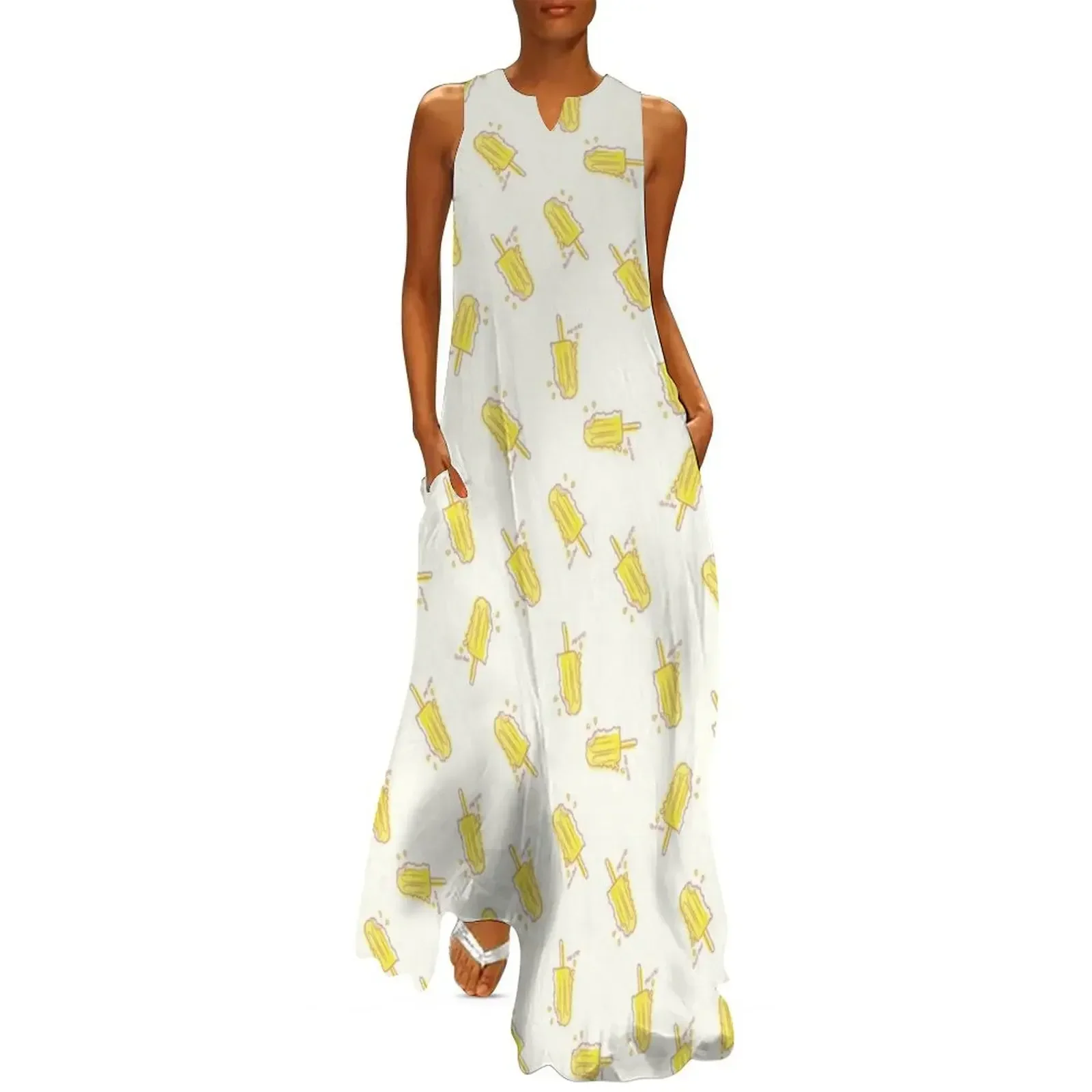 

VINTAGE POPSICLES Long Dress Women's summer dress Long dress woman dresses for special events Aesthetic clothing