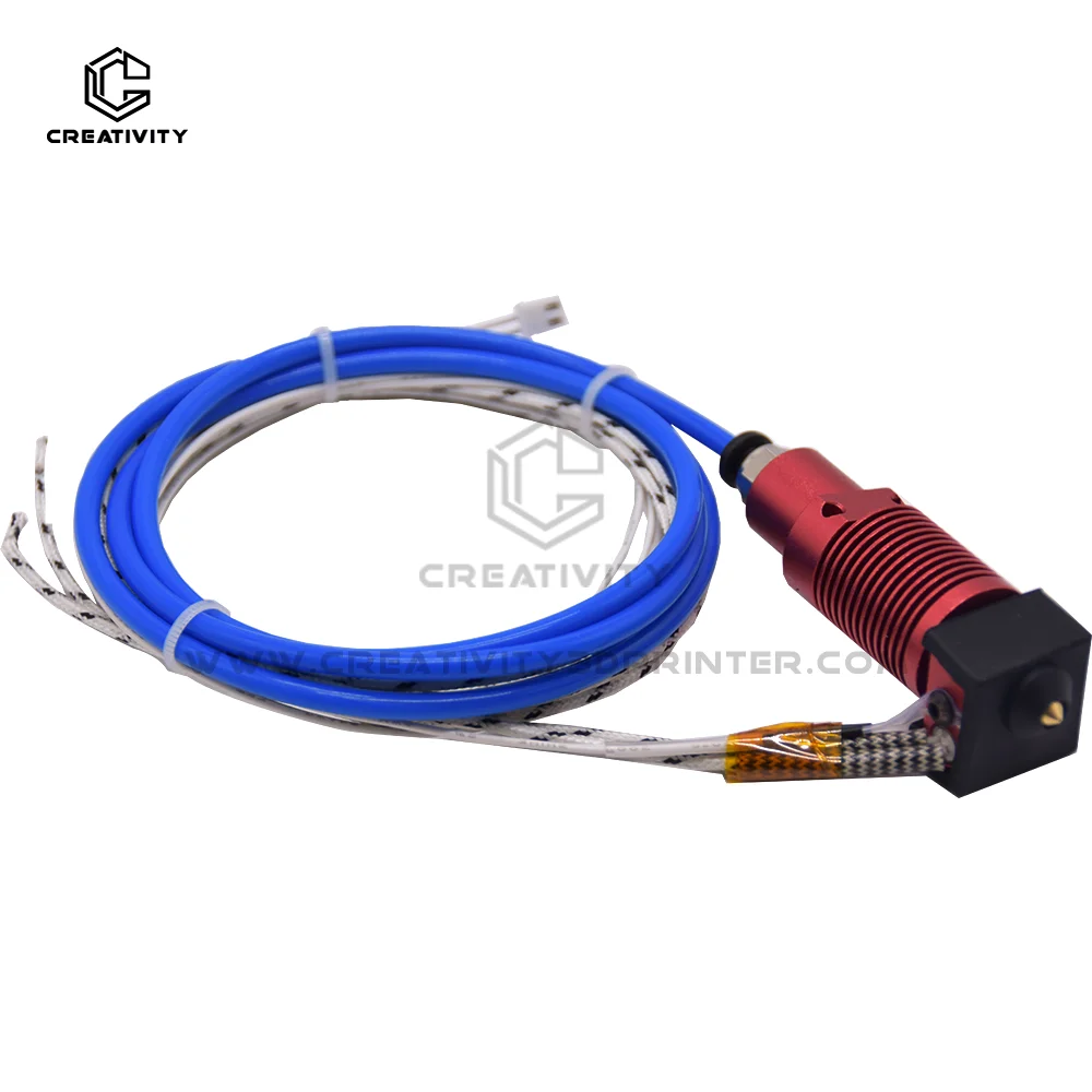 

Creativity CR10S Pro Upgraded 12V/24V Extruder Hotend Nozzle Kit Aluminum Block with Heater Thermistor for Ender-3 CR-10S Pro