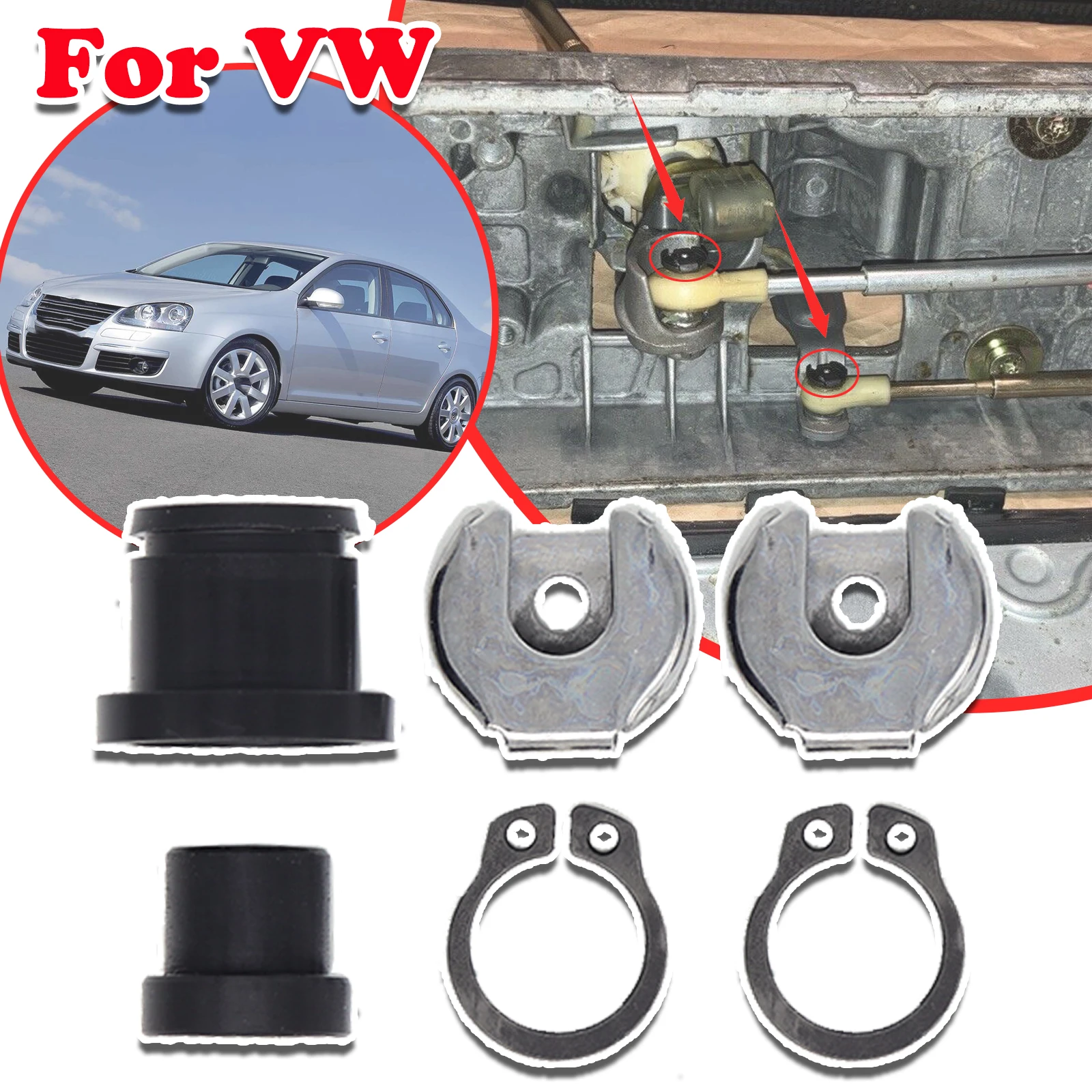 

Upgrade Manual Shift Cable Bushing For VW Jetta A4 New Beetle 9C EOS 1F Gear Selector Lever Linkage Pivot 1K0711265 1K0711266B