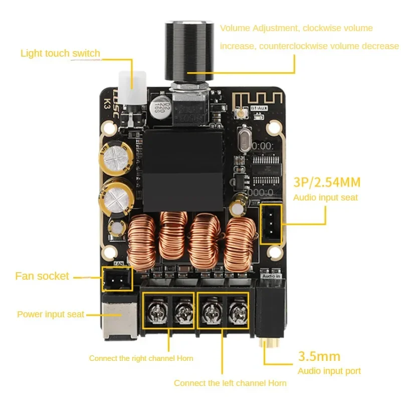 SOTAMIA TPA3116 Power Verstärker Bluetooth Digital Verstärker Audio Modul 50Wx2 Mini Amp Modul Amplificador De Som Profissional