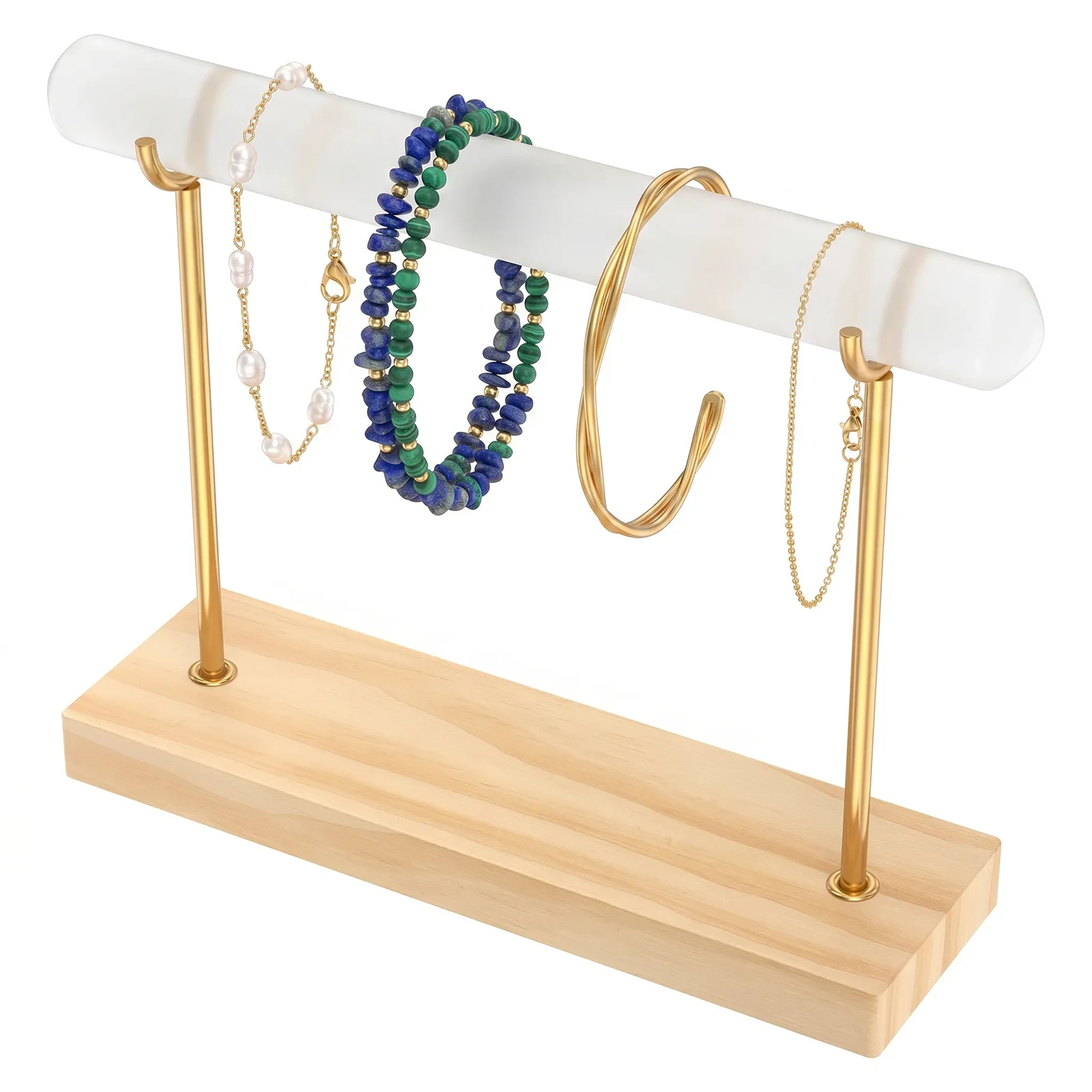 7.8inch Bracelet Display Rack Detachable Necklace Jewelry Wrap Watch Organizer Desktop Vertical Jewelry Stand BraceletChain Rack