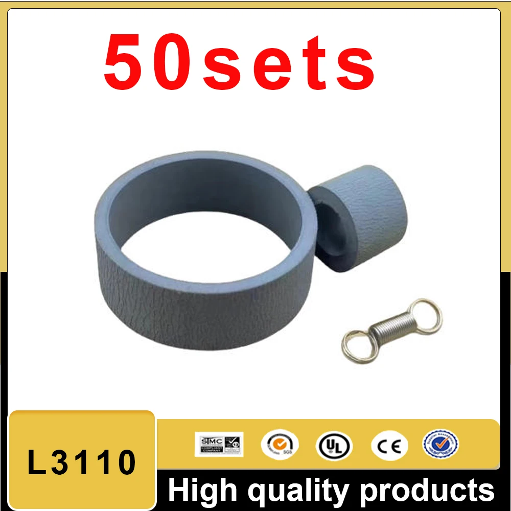 

50PCS Pickup Feed Roller Separation Pad Rubber for EPSON L3110 L3150 L4150 L4160 L3156 L3151 L1110 L3158 L3160 L4158 L4168 L4170