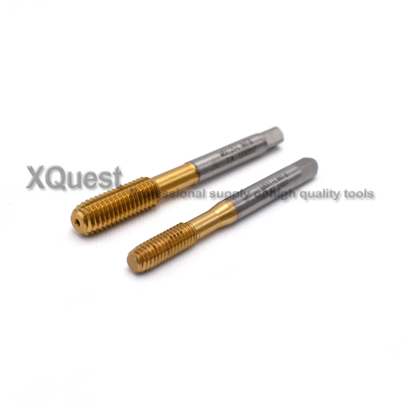 2PCS Tin HSSE Left Hand Thread Forming taps M2 M2.5 M3 M4 M5 M6 M8 M10 LH Fluteless Machine Tap M2X0.4 M3X0.5 M4X0.7 M5X0.8 M6X1