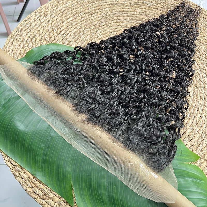 버마산 곱슬머리 5X5 투명 레이스 클로저, 100% 인모, 13x4 레이스 프론탈 스위스 레이스, 프리 플러킹 처리된 인비저블 멜트 스킨