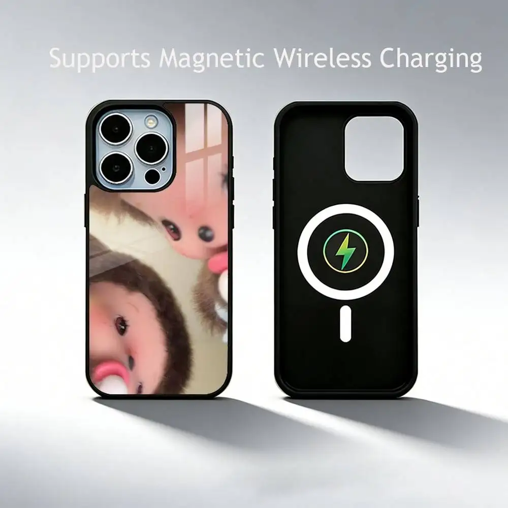 Cute Monchhichis   Phone Case For iPhone17,16,15,14,13,12,11 Plus,Pro Supports Magnetic Wireless Charging