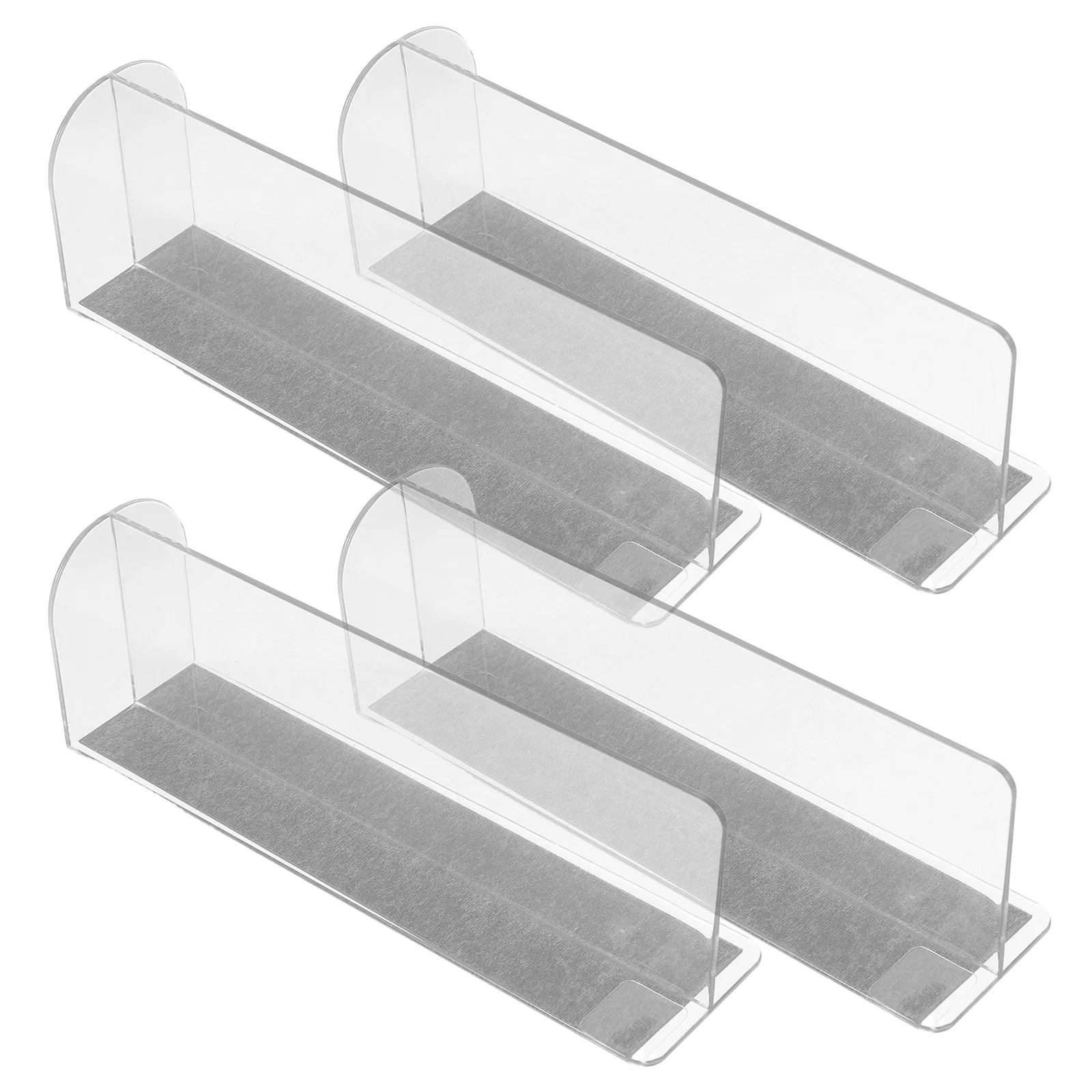 

4 Pcs Shelf Spacer Closet Shelves Dividers Bookshelf Supermarket Partition Clear Baby