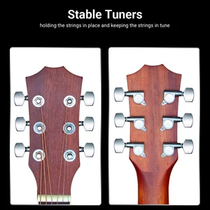 6 Sealed Guitar Cords PEGS LOCK LIGHTING 3L3R TUNING PEGS String tuner Acoustic guitar tunger head button 3 left 3 right 10 Main Sales Tarrachas Guitar with lock - №10