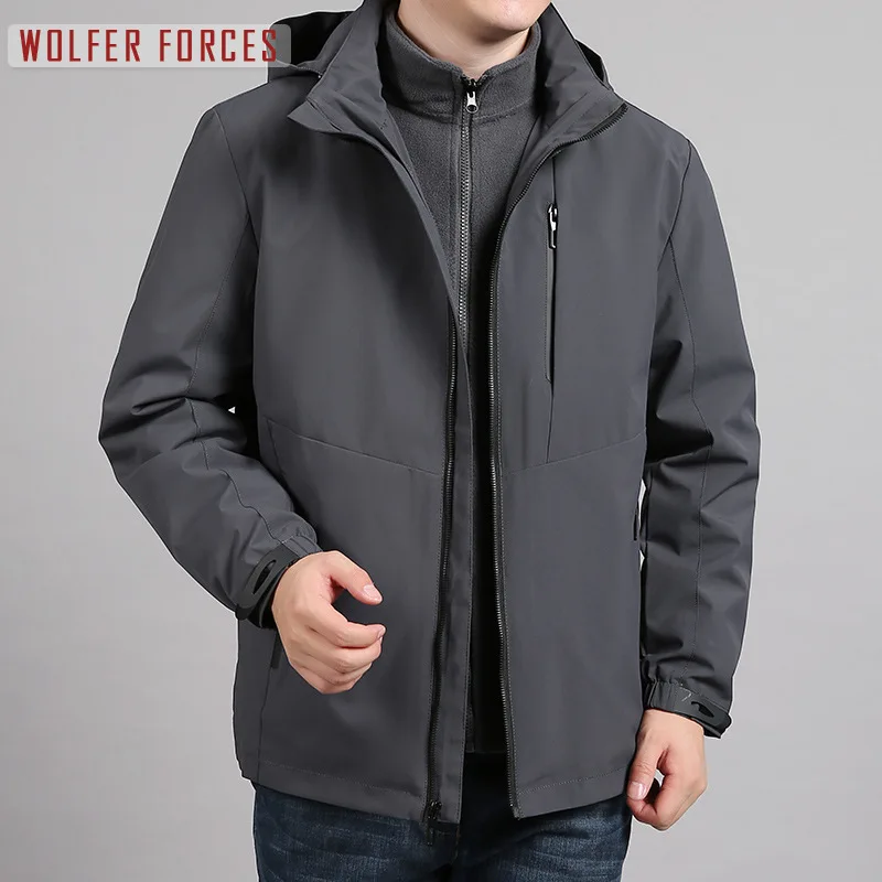 

Militari Spring Jacket Bomber Jacket Hunting Heavy Heating Windshield Sport Mountaineering Cardigan Baseball Oversize