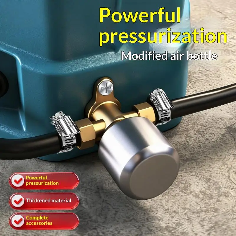 1Pcs High Pressure Electric Sprayer Air Tank Removable Sprayer Pressure Cylinder Corrosion-Resistant Booster Pressure