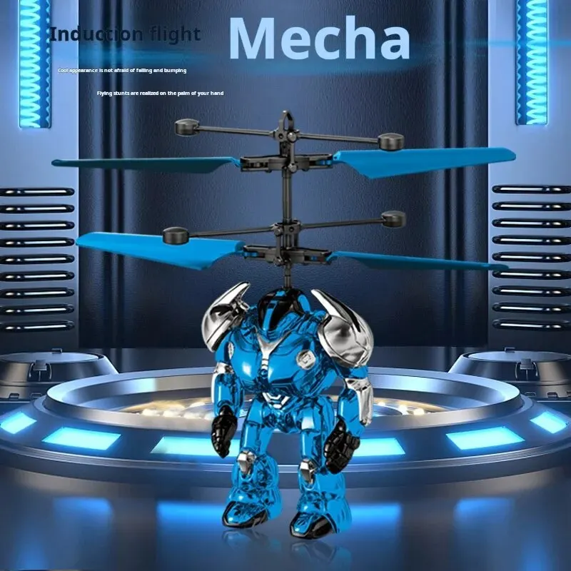 Intelligent Sensing Aircraft Mech Warrior Flying Robot luminescente Suspension Gesture Sensing Flying Ball