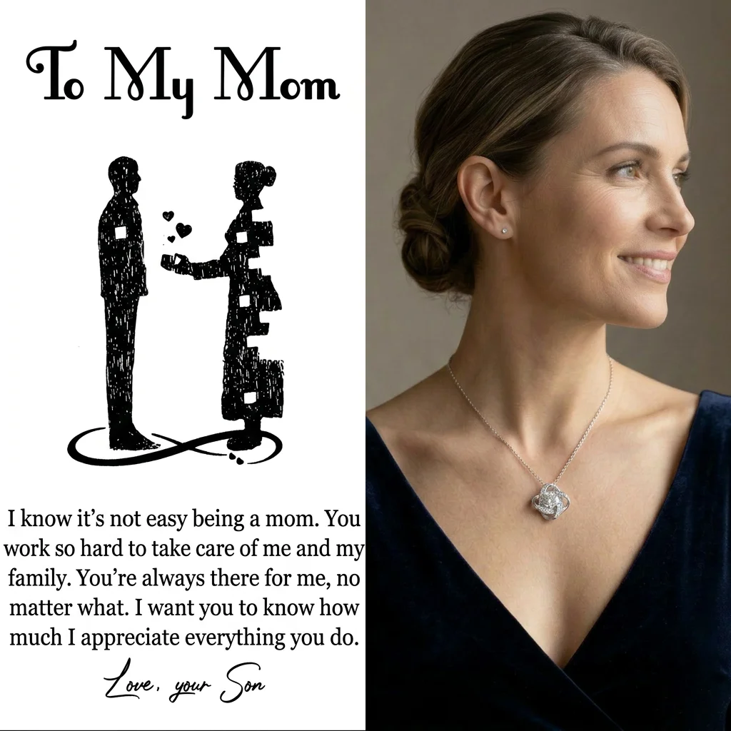 To My Love Mom Gift from Son I Love You Necklace Sentimental Mother's Day Gift Unique Moms Birthday Gift Ideas