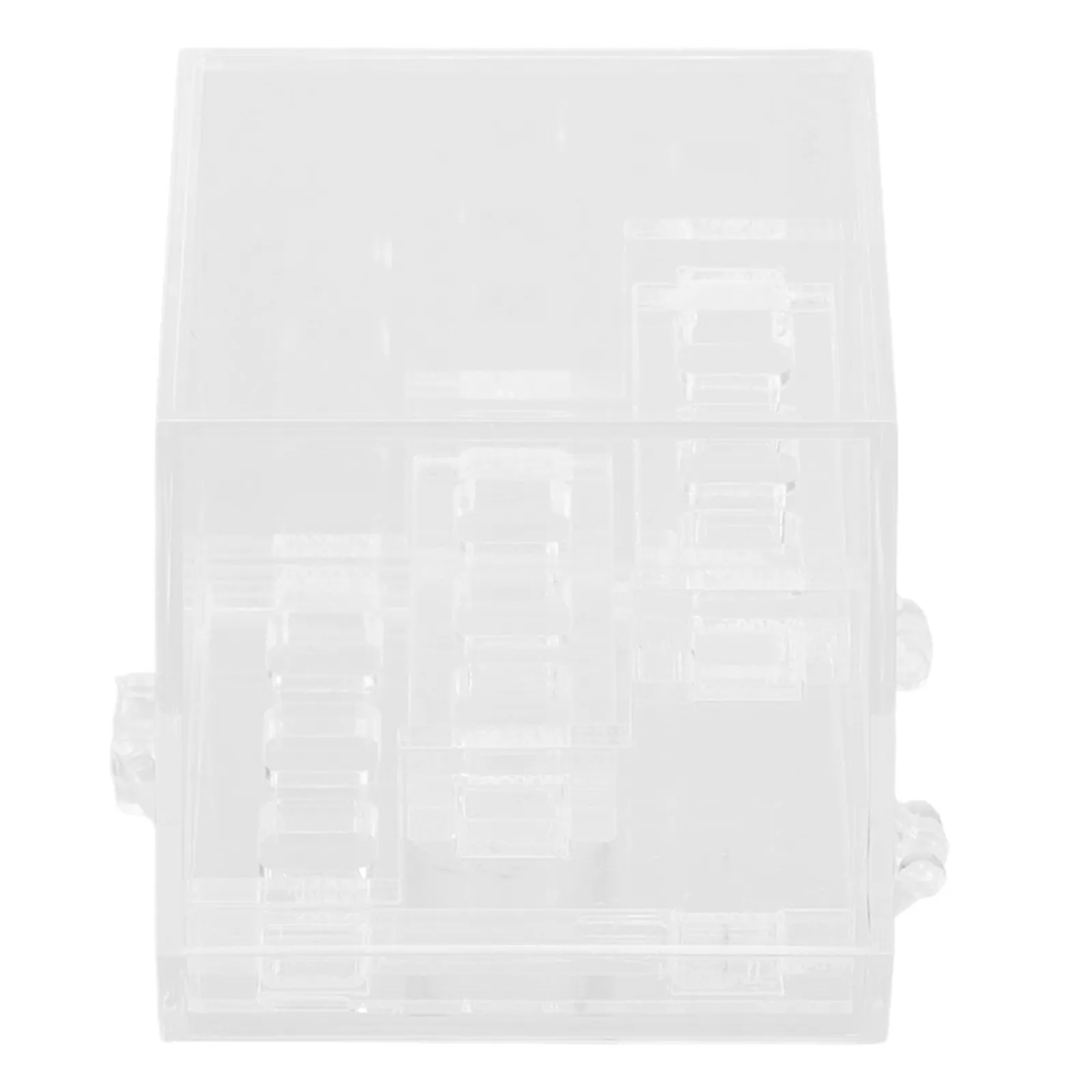 

Transparent Acrylic Small Gemstone Display Box 3 Tier Mineral Stand Protective Lid for Rock Crystal Collection