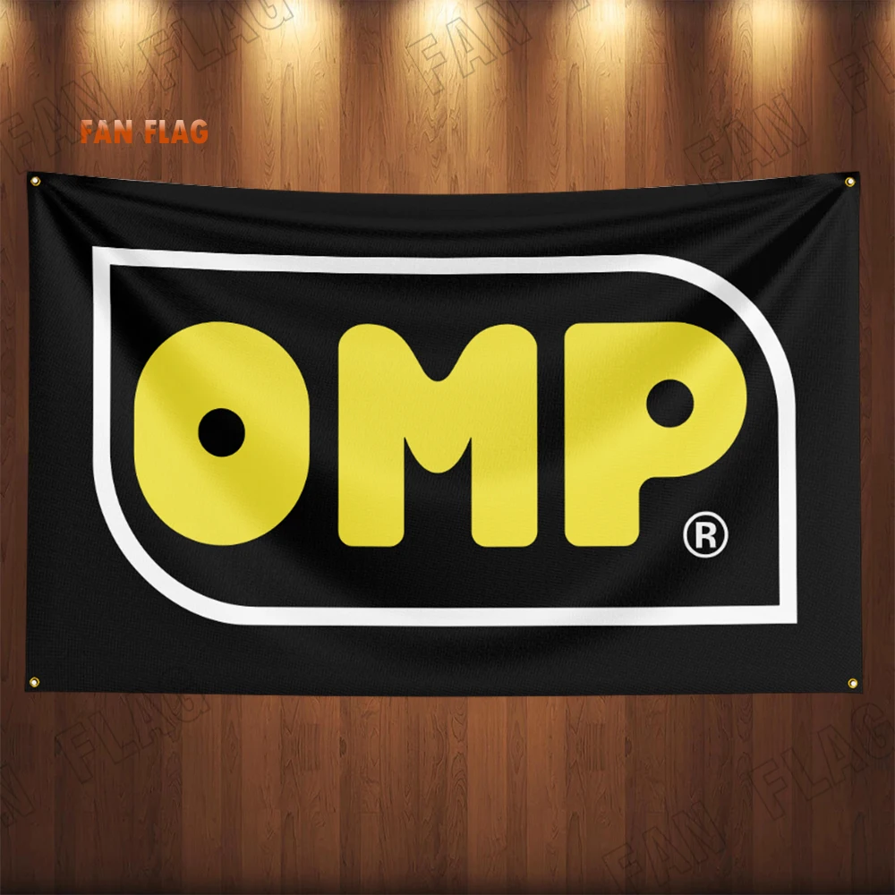 90x150CM OMPs Auto Parts Flag Banner Garage Outdoor Decoration Tapestry Poster Racing