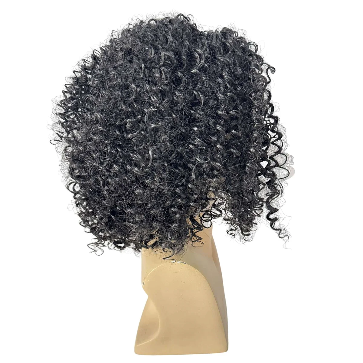 WIND FLYING Fashion Wig Headgear Male Short Curly Hair Fluffy Chemical Fiber Mechanism Hairstyles High Temperature Wire Wig Sets