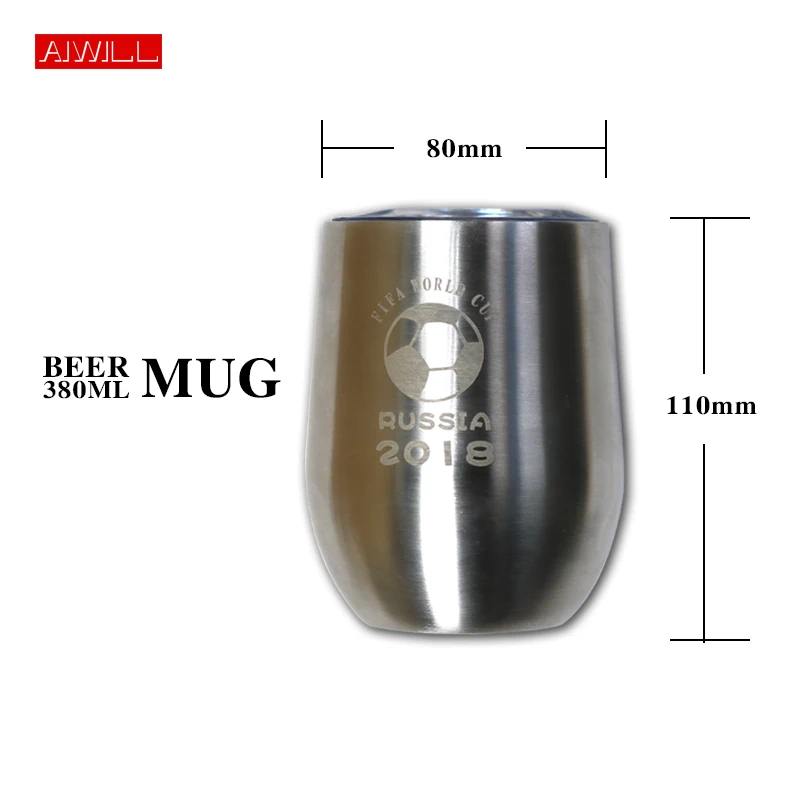 AIWILL جديد 304 مكنسة من الفولاذ المقاوم للصدأ قارورة المحمولة السفر فنجان القهوة مكتب الأعمال زجاجة ماء الشاي القدح شارب درينكوير #2