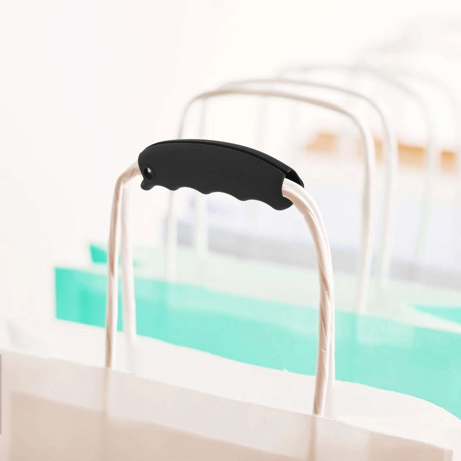 Heavy Duty Silicone Grocery Bag Carrier Handle Grip for Hands Protection Lightweight Convenient Shopping Bag Handgrip