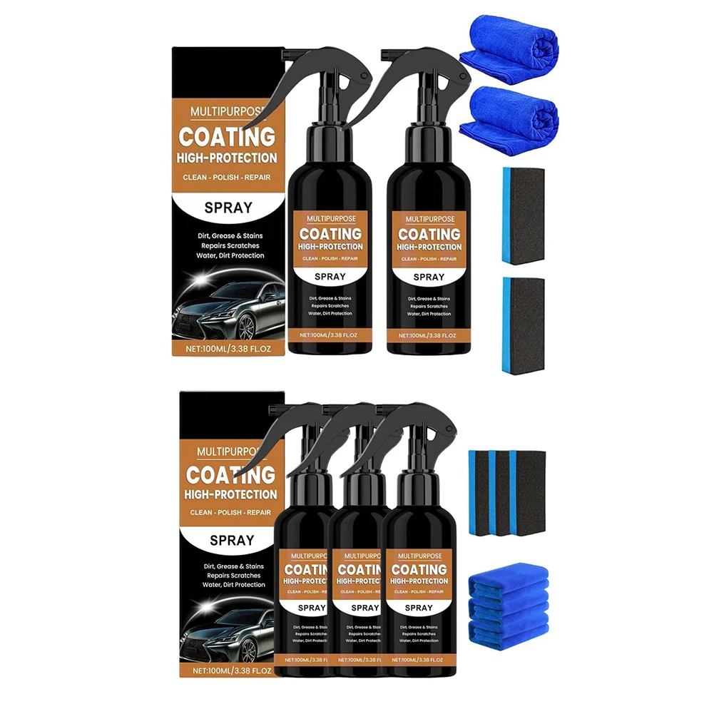 رذاذ طلاء السيارة السريع عالي الحماية، رذاذ إصلاح خدوش السيارة، عامل تجديد الطلاء متعدد الوظائف للسيارات