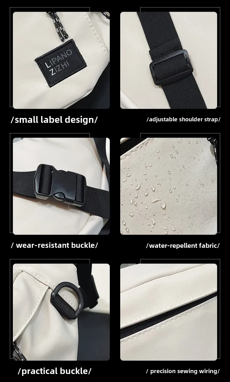 2025 New Outdoor Running Sports Versatile Canvas Chest Bag for Men, Trendy Brand Crossbody Bag for Couples, Unisex Casual Bag