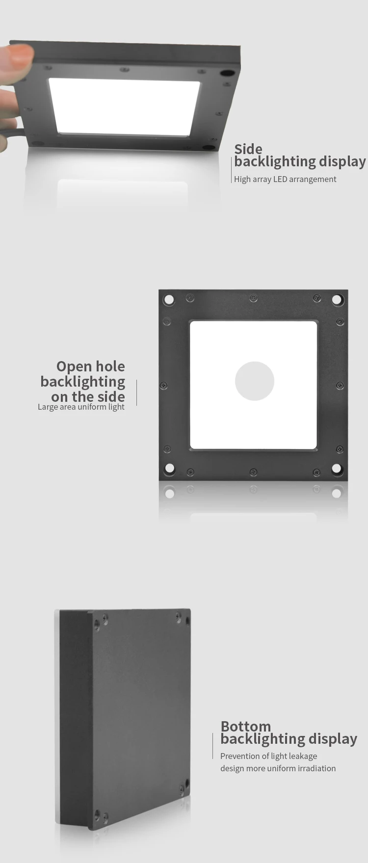 Side illumination Backlighting For machine vision illumination lighting  (Vision light source)