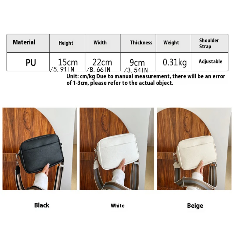 Bag Women's Bag New Solid Color Simple Crossbody Bag Women's Small Bag Women's Shoulder Bag Small Square Bag