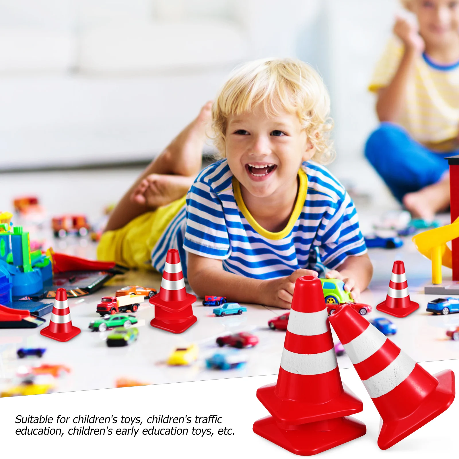 

30 pcs Mini Traffic Cones For Miniature Road Construction Cones Educational Learning Simulation Traffic s Sand Table