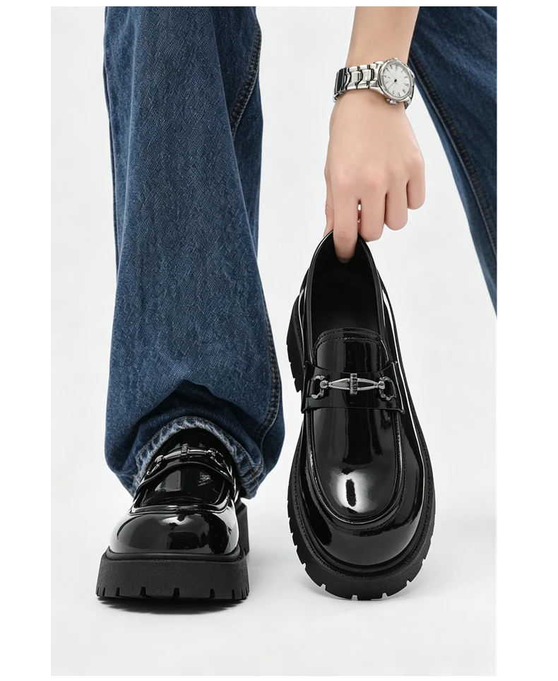 2026 Lederschuhe Casual Business-Schuhe für Herren Elegante Herrenschuhe Mokassins Designer-Slipper – Detail 9
