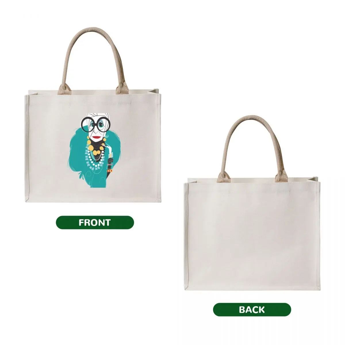 Iris Apfel (8) Tote Bag sac pour femme eco pack canvas shopping bag