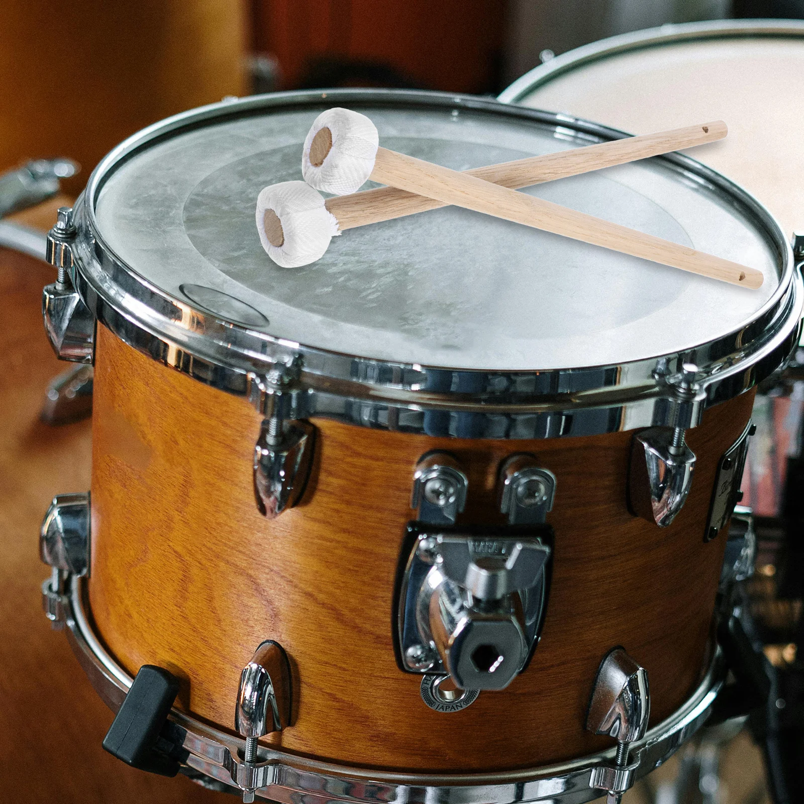 Drum Small Gong and Mallet Trumpet Hammer Instrument Accessories Percussion Chime Parts Sticks Wood Drumsticks