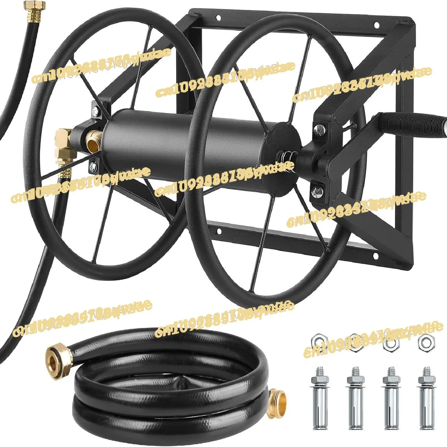 

Outdoor Garden Hose Reel Wall Mount, Heavy Duty Water Rack Wrapper
