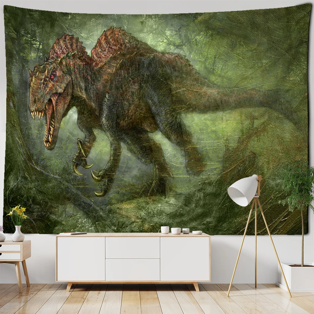 Retro Cute Skeleton Tapestry Ancient Animal Psychedelic Witchcraft Wall Hanging Bohemian Room Dorm Decor