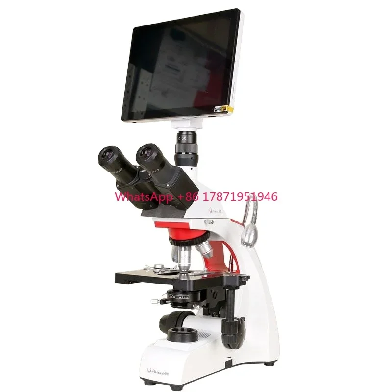 BMC300 Digital LCD Screen laboratory Veterinary Research Trinocular Biological Microscopes Prices live blood observation