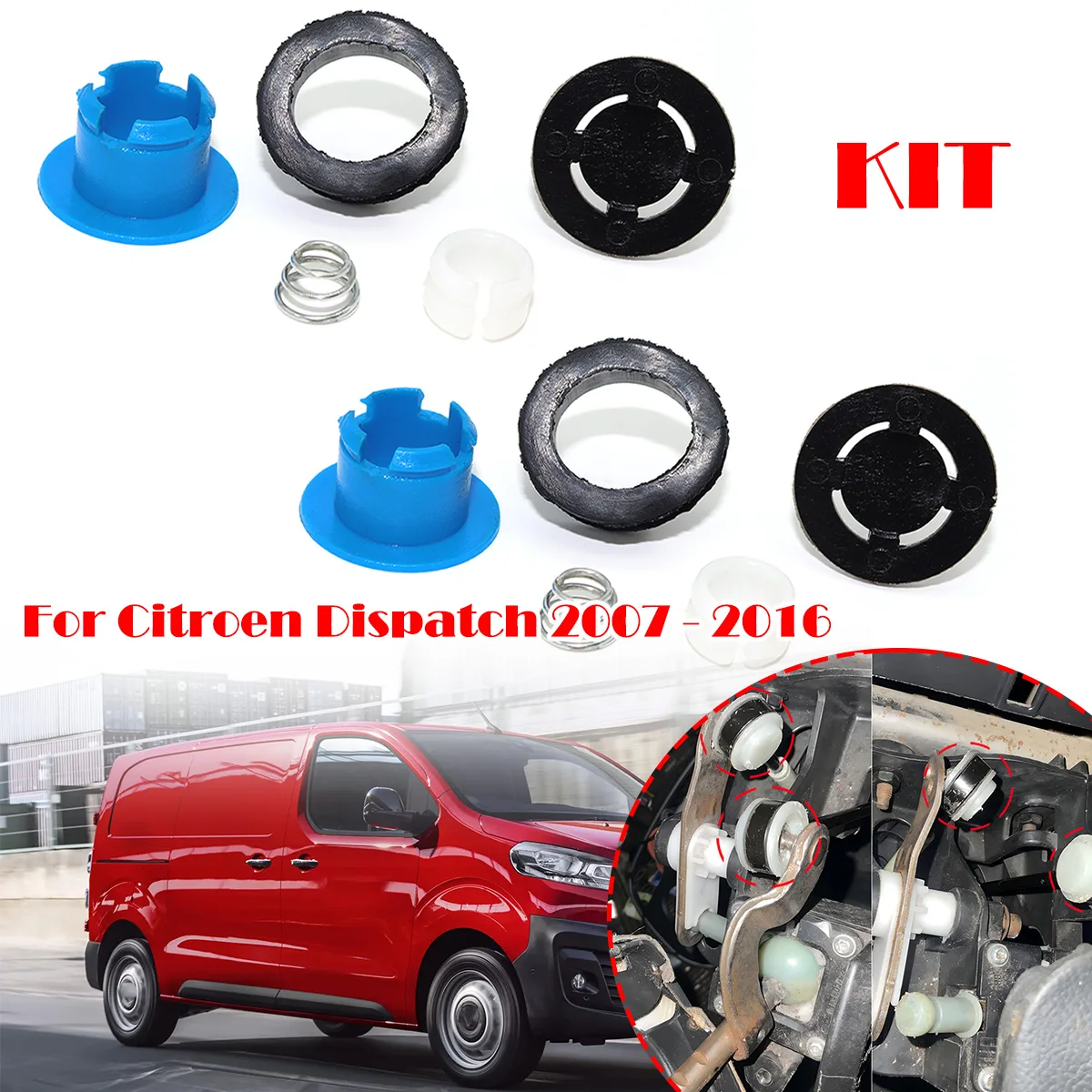 

Manual Transmission Gear Shift Cable Linkage End Rod Bushing Gearbox Shifter lever Connector For Citroen Dispatch 07-16 C8 C5